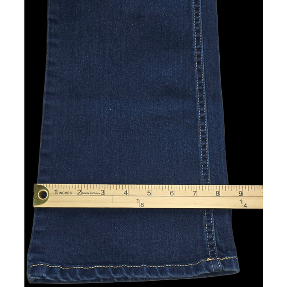 Women’s Copperflash High Rise Slim Boot Jeans 14W Stretch Dark Wash Plus Size - Picture 9 of 9